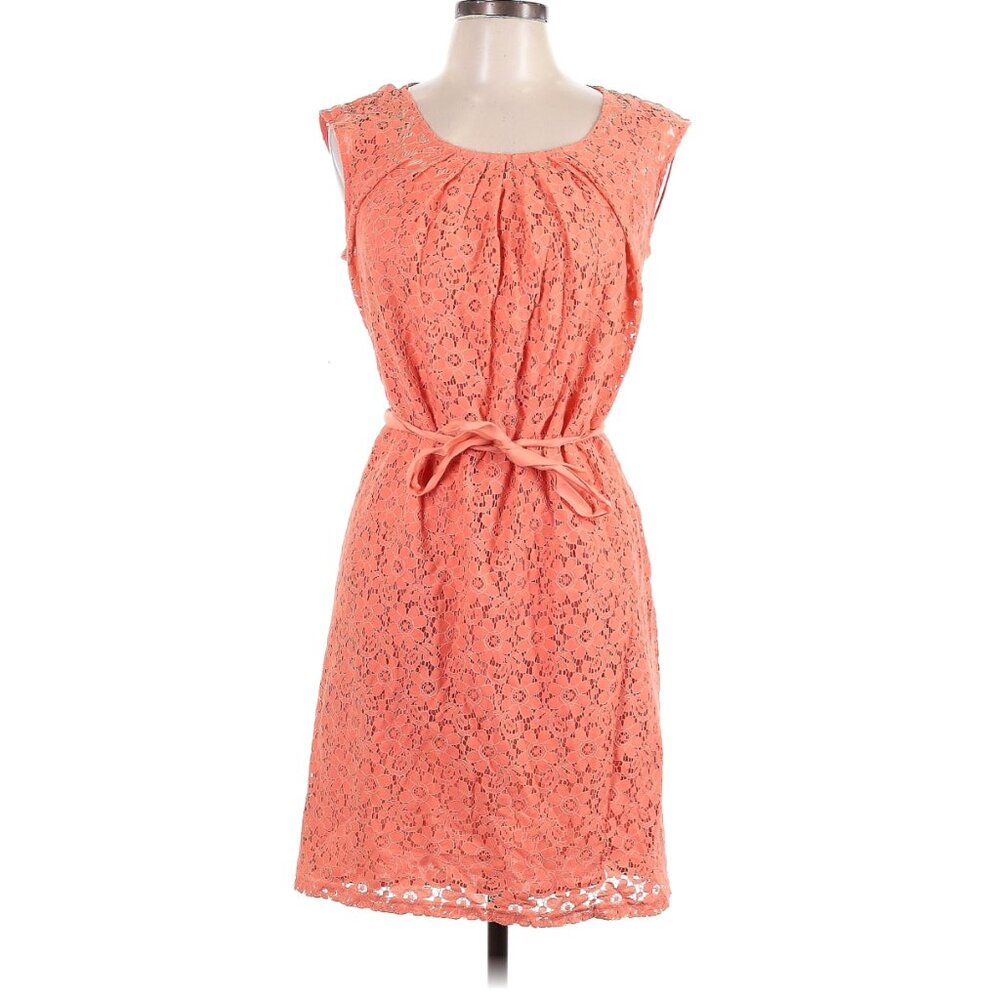 Neiman Marcus Coral Casual Dress | Size 10‎ | Elegant & Chic